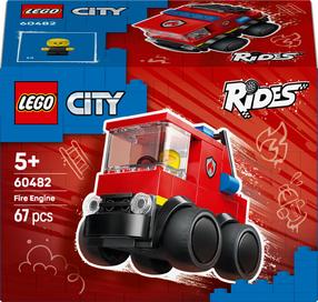 Konstruktorius LEGO® City „Ratai“ – ugniagesių sunkvežimis, žaislas, konstravimo rinkinys, 60482, 67 vnt.