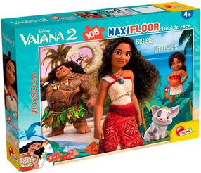 Dėlionė Lisciani Disney Vaiana 2, 50 cm x 70 cm, 108 vnt., įvairių spalvų