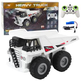 Rc самосвал Lean Toys Heavy, 1:24, белый цв.