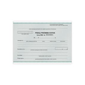 Pinigų priėmimo kvito blankas, A5