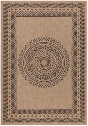 Kilimas lauko terasoms Ayyildiz Dhaka Vintage 8714, juoda sp./smėlio sp., 290 cm x 200 cm