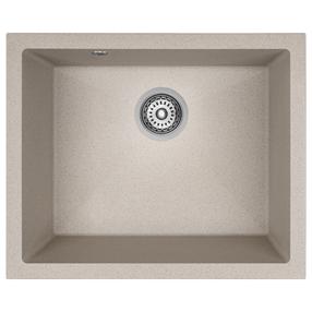 Virtuves izlietne Laveo Ibiza SBI_410U, Beige, granīts, 56 cm x 46 cm x 20 cm, beige