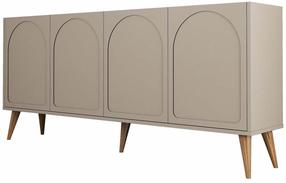 Konsolinis staliukas Kalune Design Lyon 81, riešuto sp., 35 cm x 180 cm x 81 cm