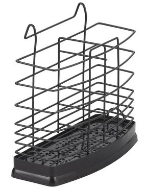 Hoidik Rosberg, 6.5 cm x 15.8 cm x 16.6 cm, plastik/metall, must v.