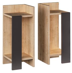 Öökapp Kalune Design Elos 855DTE3511, antratsiit v./tamm v., 60 cm x 25 cm x 27 cm