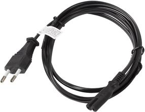 Кабель Lanberg CEE 7/16 - IEC 320 C7 EURO CA-C7CA-10CC-0030-BK CEE 7/16, IEC 320 C7, 3 м, черный цв.