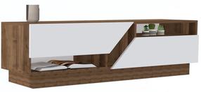 TV galds Kalune Design Koza, brūna krās./balta krās., 160 cm x 40 cm x 45 cm