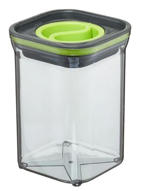 Lielapjoma produktu konteiners Ambition Twist 68004, 1.1 l, zaļa krās./pelēka krās.