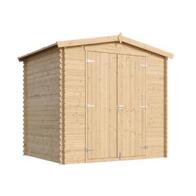 Aiakuur, põrandaga Timbela M369C1, 226 cm x 236 cm x 218 cm, pruun v.