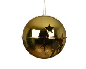 Eglutės žaisliukas Decoris Bell, aukso sp., geležis/polistirenas