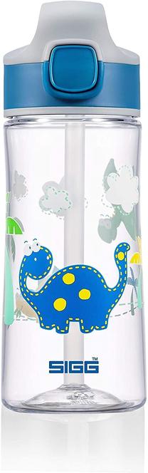 Vaikiška gertuvė Sigg Miracle Dinosaur Friend, 450 ml, 1 m., 7 cm, plastikas, skaidri sp./mėlyna sp.