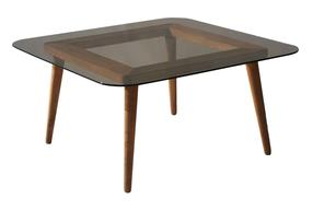 Kavos staliukas Kalune Design Smart, bronzos sp., 80 cm x 80 cm x 40 cm