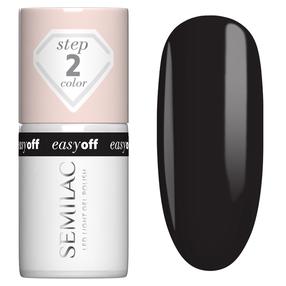 Hibrīdas nagu laka Semilac Easy Off L24 Diamond Black, 7 ml