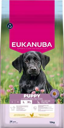 Sausas šunų maistas Eukanuba Puppy Large Breed Chicken, vištiena, 15 kg