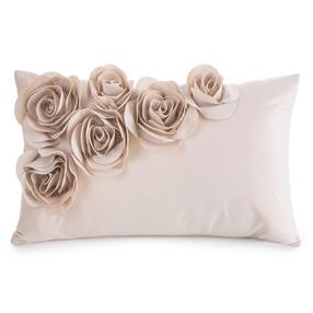 Dekoratīvs spilvena pārvalks Flores 1, rozā krās., 50 cm x 30 cm