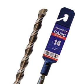 Betono grąžtas Specialist+ Basic, betonui/mūrui/raudonos plytos, sraigtinis, sds plus, 14 mm x 35 cm