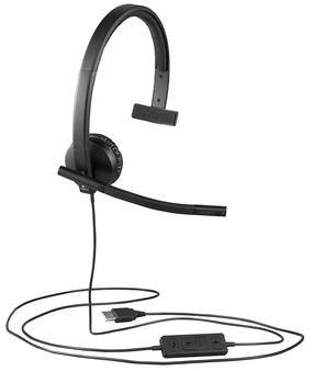 Juhtmega kõrvaklapid Logitech H570e Mono, must v.