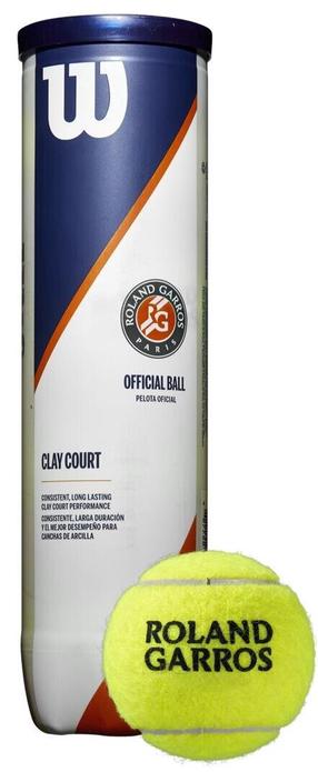 Teniso kamuoliukų rinkinys Wilson Roland Garros Clay Court, geltona sp., 4 vnt.