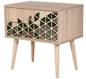 Öökapp Kalune Design Two 121, tamm v./roheline v., 61 cm x 60 cm x 40 cm