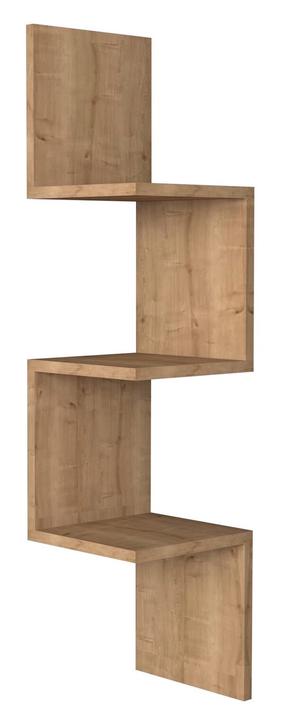 Sieninė lentyna Kalune Design Zikzak 835PUQ1670, ąžuolo sp., 105.4 cm x 25 cm x 25 cm