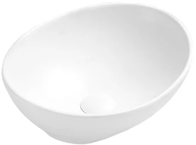 Умывальник для ванной комнаты Mexen Elza 21014001, керамика, 40 см x 33 см x 14 см, белый цв.