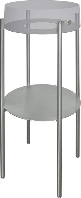Vannitoa riiul Deante Silia, 36.5 cm x 84.5 cm x 36.5 cm, hõbe v.