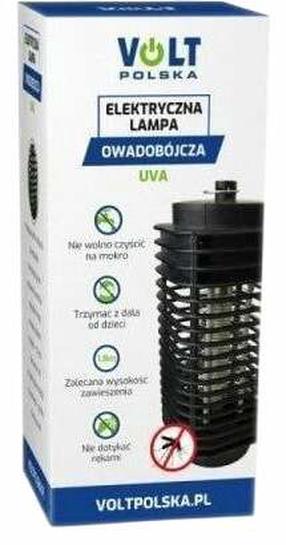 Elektroninė vabzdžių gaudyklė vabzdžiai Volt, 11 cm x 11 cm, juoda sp.