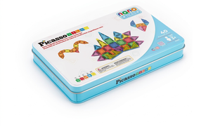 Magnētiskais konstruktors Picasso Tiles Mini PN010, 40 gab., daudzkrāsaina