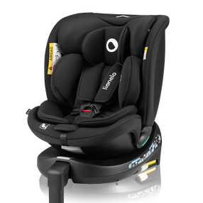Automobilinė kėdutė Lionelo Navy I-Size, juoda sp., 40 - 150 cm