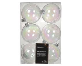 Набор елочных игрушек Decoris 021464, прозрачный цв., полистирол, 6 шт.