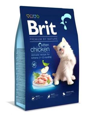 Sausā kaķu barība Brit Dry Premium By Nature Kitten Chicken, vistas gaļa, 8 kg