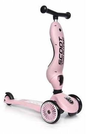 Bērnu skūteris Scoot & Ride Highwaykick 1 2in1, rozā krās.