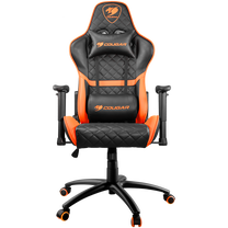 Spēļu krēsls Cougar Gaming Armor One CGR-NXNB-GC3, 57 x 53 x 116 - 123 cm, melna krās./oranža krās.