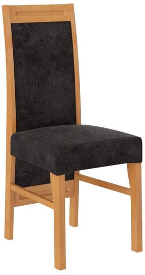Стул для столовой K2, матовый, oльха цв./черный цв., 40 см x 40 см x 97 см