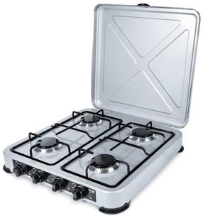Мини-плита газовая Promis KG400S, 3710 Вт, серебристый цв.