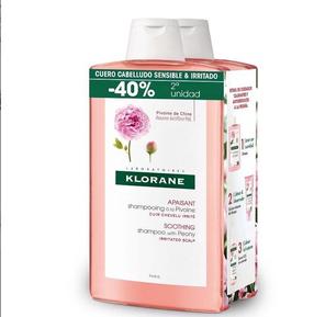 Šampūnas Klorane A LA PEONÍA BIO champú calmante duo, 2 vnt., 400 ml