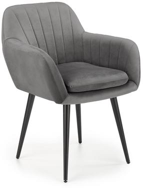 Atpūtas krēsls Velvet K429, pelēka krās., 53 cm x 58 cm x 80 cm