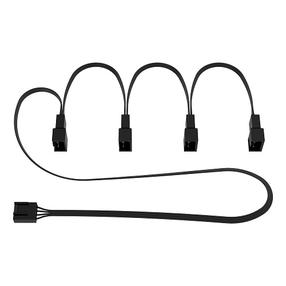 Pikenduskaabel ventilaatoritele Arctic GmbH PWM-4-pin, 24 cm, must v.