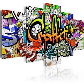 Reprodukcija Artgeist Artistic Graffiti N3797-DKXLPWD, 225 cm x 112.5 cm