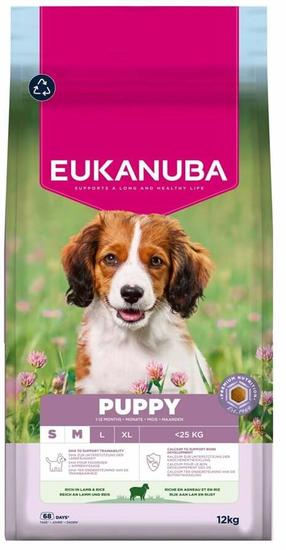 Kuiv koeratoit Eukanuba Lamb & Rice, lambaliha/riis, 12 kg