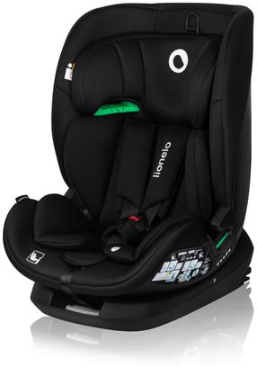 Automobilinė kėdutė Lionelo Lavender I-Size, juoda sp., 76 - 150 cm