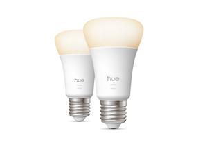 Viedā spuldze Philips Hue LED, A60, 2700 °K, E27, 9.5 W, 1100 lm, 2 gab.