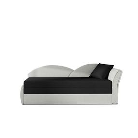 Sofa Aga Alova 04, Alova Pdp, juoda sp., dešininė, 218 x 80 cm x 77 cm