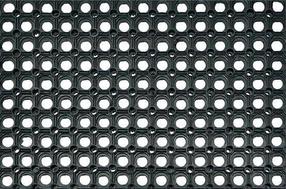 Uksematt Honeycomb, must v., 60 cm x 40 cm