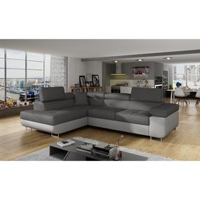 Kampinė sofa Anton Monolith 97, Monolith 84, pilka sp./tamsiai pilka sp., kairinė, 202 x 275 cm x 90 cm