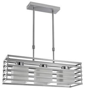 Lampa karināms CristalRecord Cell 99-003-03-281, E27, 3, balta krās./sudraba krās. / sudraba krās.