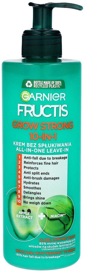 Matu krēms Garnier Fructis Grow Strong 10in1, 400 ml