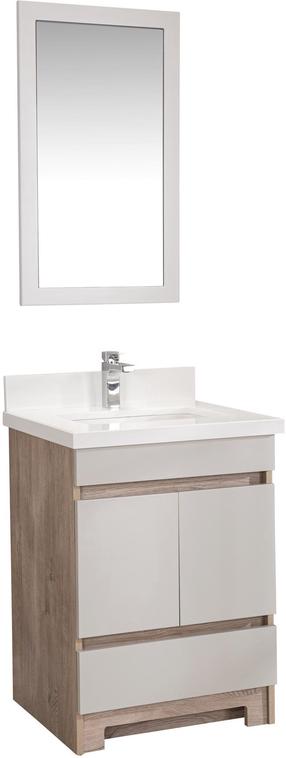 Vonios kambario baldų komplektas Kalune Design Echo 24, ąžuolo sp., 54 cm x 60 cm x 86 cm