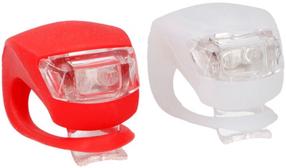 Jalgrattatuli Dunlop Lighting Set SC 05320, plastik/silikoon, valge v./punane v., 2 tk