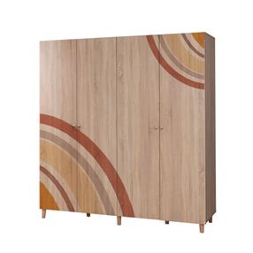 Шкаф Kalune Design Loni 4 978, коричневый цв., 52 см x 180 см x 192 см